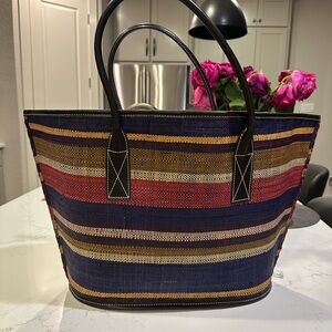 Striped Multicolor Tote Bag